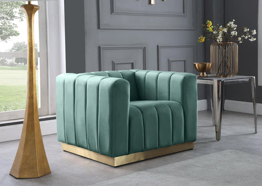 Marlon Mint Velvet Chair - Furniture Stars (Chicago, IL)