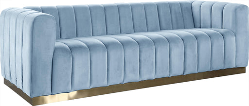 Marlon Sky Blue Velvet Sofa - Furniture Stars (Chicago, IL)