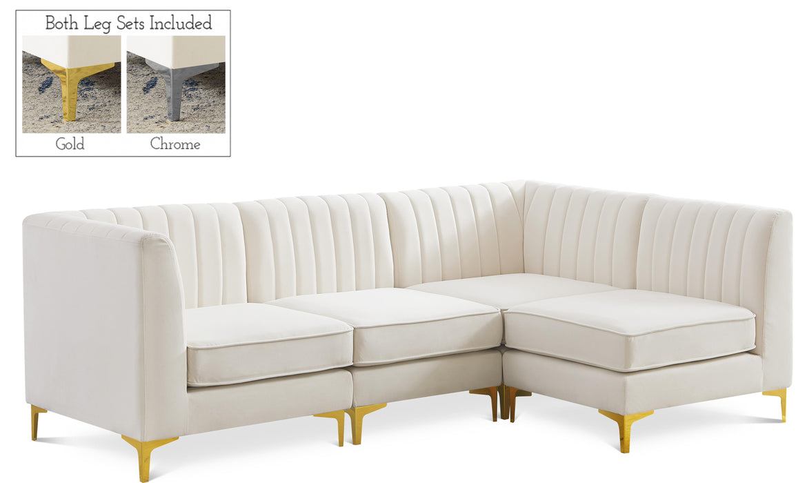 Alina Cream Velvet Modular Sectional - Furniture Stars (Chicago, IL)