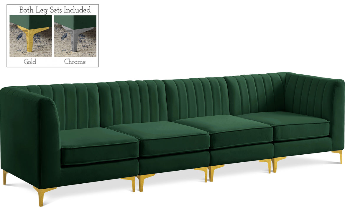 Alina Green Velvet Modular Sectional - Furniture Stars (Chicago, IL)