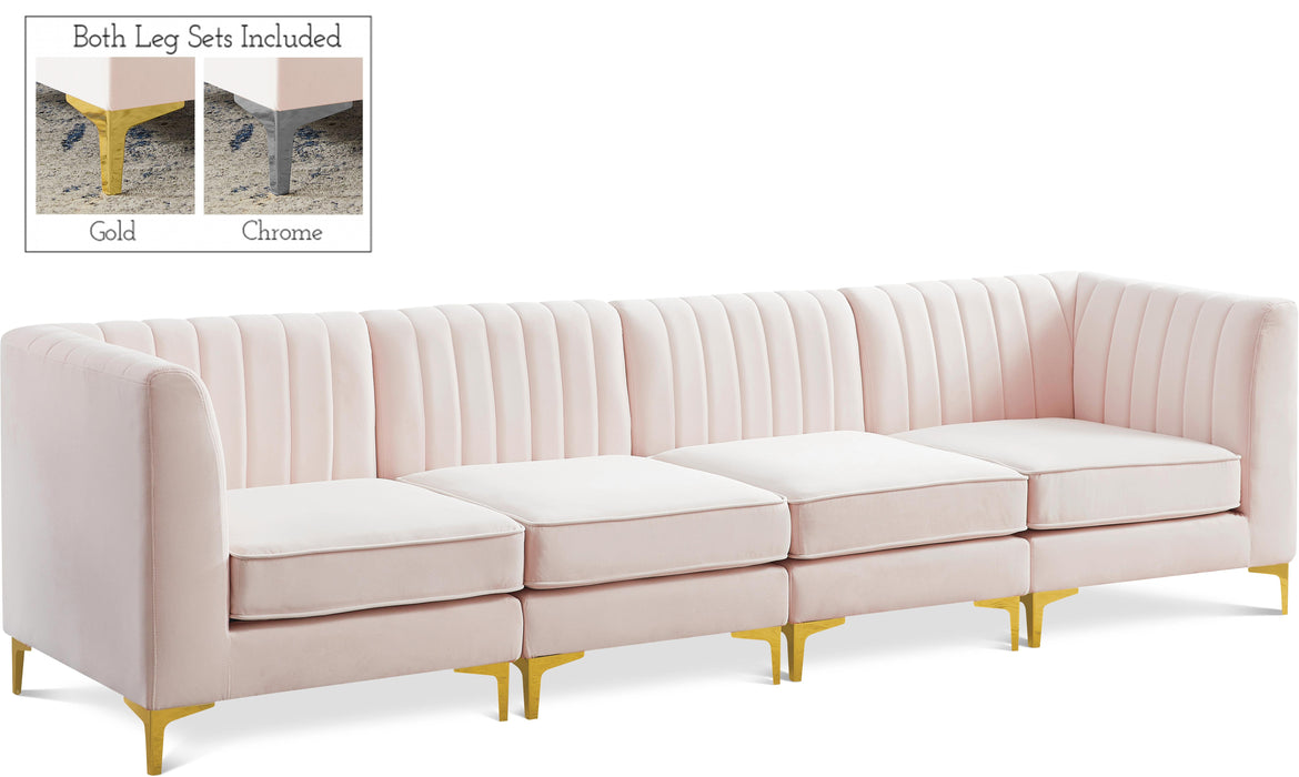 Alina Pink Velvet Modular Sectional - Furniture Stars (Chicago, IL)
