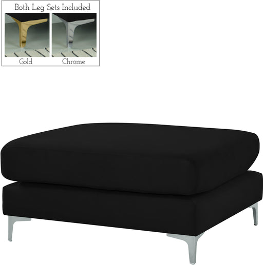 Julia Black Velvet Modular Ottoman - Furniture Stars (Chicago, IL)
