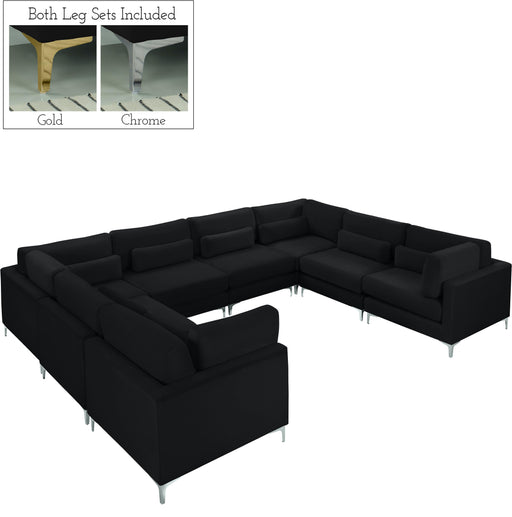 Julia Black Velvet Modular Sectional (8 Boxes) - Furniture Stars (Chicago, IL)