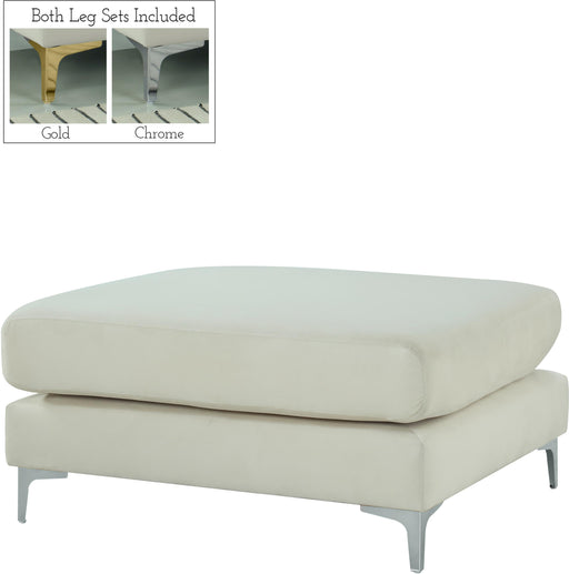 Julia Cream Velvet Modular Ottoman - Furniture Stars (Chicago, IL)