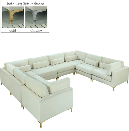 Julia Cream Velvet Modular Sectional (8 Boxes) - Furniture Stars (Chicago, IL)