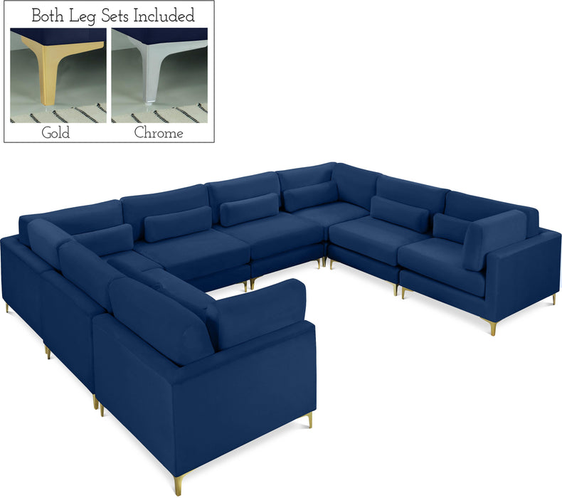 Julia Navy Velvet Modular Sectional (8 Boxes) - Furniture Stars (Chicago, IL)