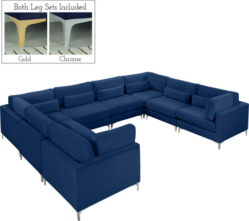 Julia Navy Velvet Modular Sectional (8 Boxes) - Furniture Stars (Chicago, IL)