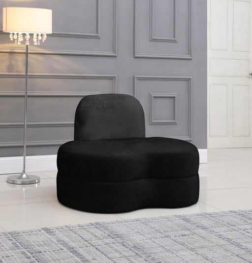 Mitzy Black Velvet Chair - Furniture Stars (Chicago, IL)