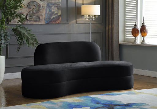 Mitzy Black Velvet Sofa - Furniture Stars (Chicago, IL)