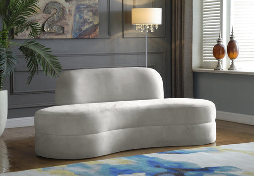 Mitzy Cream Velvet Sofa - Furniture Stars (Chicago, IL)