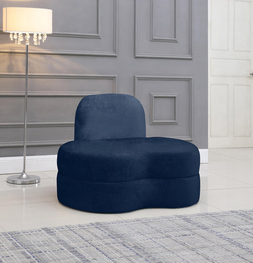 Mitzy Navy Velvet Chair - Furniture Stars (Chicago, IL)