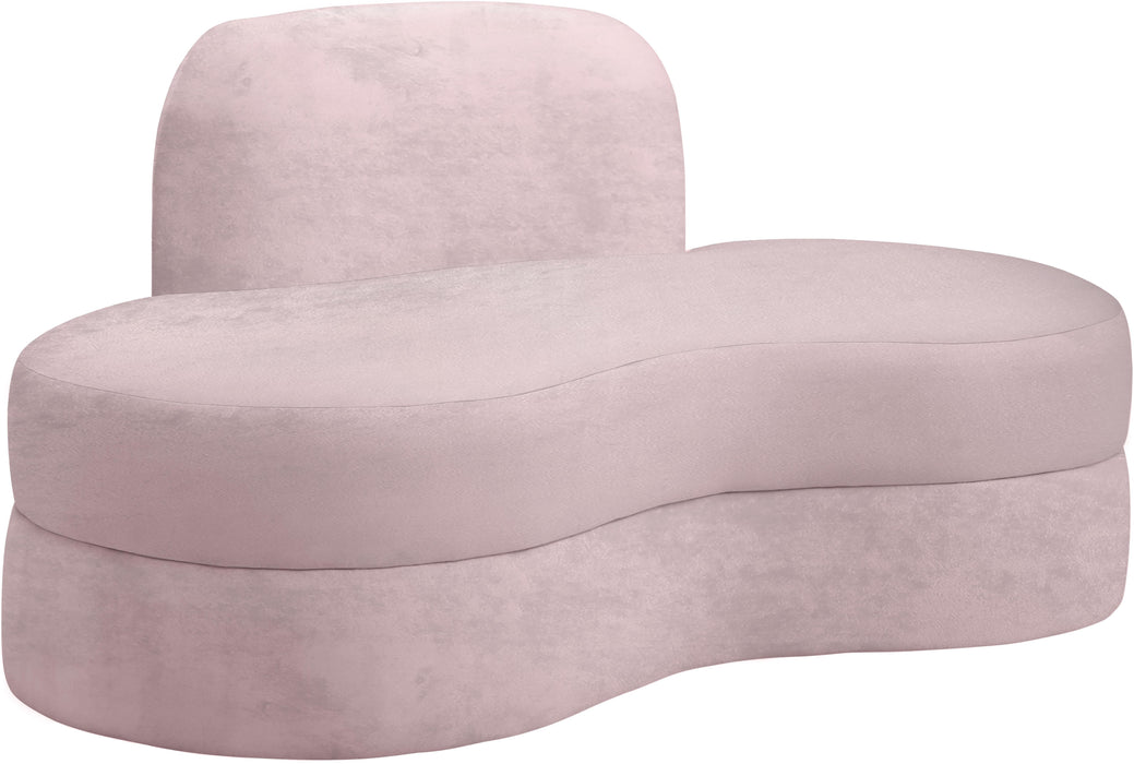 Mitzy Pink Velvet Loveseat - Furniture Stars (Chicago, IL)