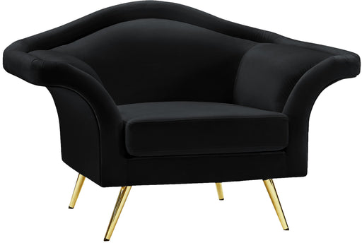 Lips Black Velvet Chair - Furniture Stars (Chicago, IL)