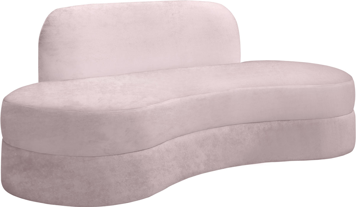 Mitzy Pink Velvet Sofa - Furniture Stars (Chicago, IL)