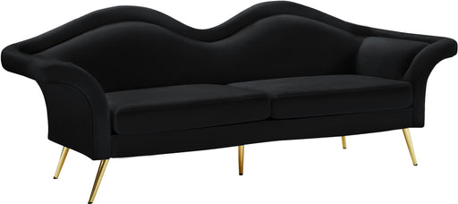Lips Black Velvet Sofa - Furniture Stars (Chicago, IL)