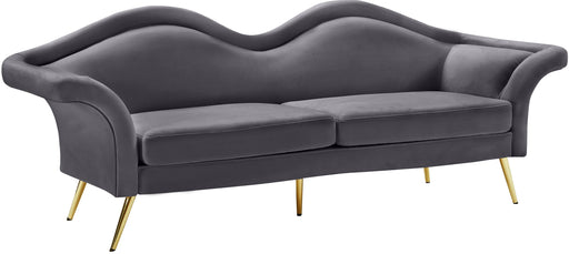 Lips Grey Velvet Sofa - Furniture Stars (Chicago, IL)