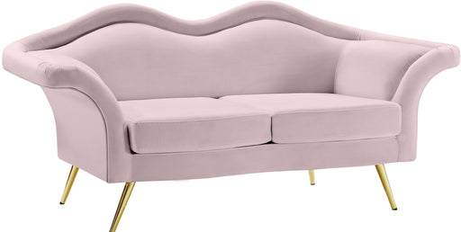 Lips Pink Velvet Loveseat - Furniture Stars (Chicago, IL)