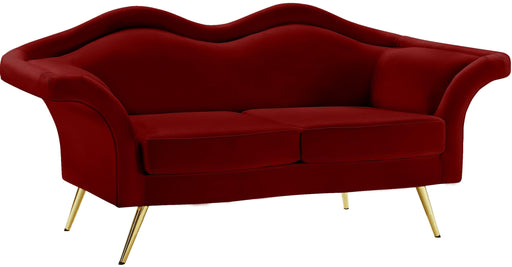 Lips Red Velvet Loveseat - Furniture Stars (Chicago, IL)