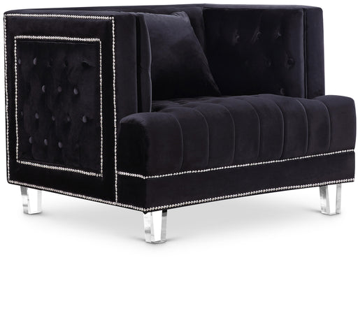 Lucas Black Velvet Chair - Furniture Stars (Chicago, IL)