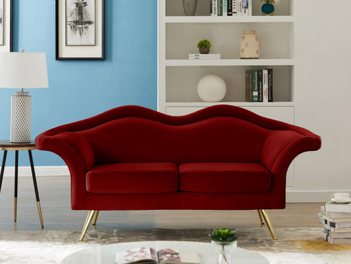 Lips Red Velvet Loveseat - Furniture Stars (Chicago, IL)