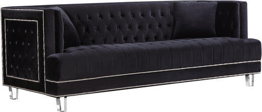 Lucas Black Velvet Sofa - Furniture Stars (Chicago, IL)