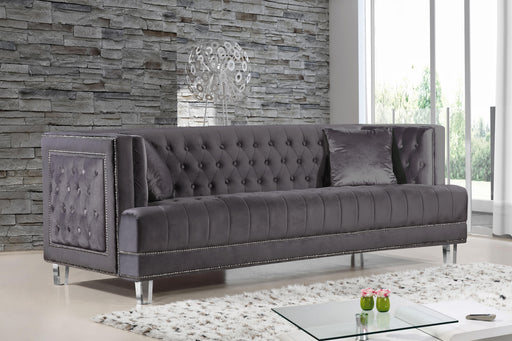 Lucas Grey Velvet Sofa - Furniture Stars (Chicago, IL)