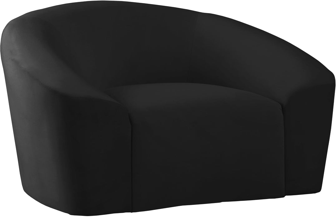 Riley Black Velvet Chair - Furniture Stars (Chicago, IL)