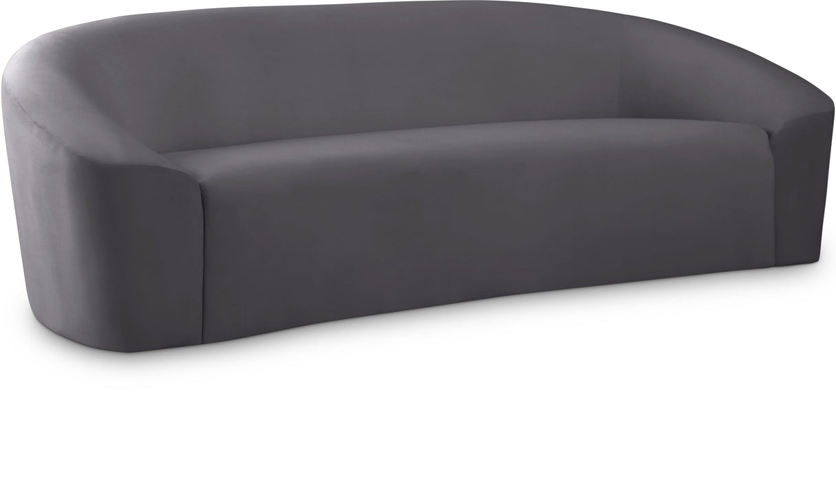 Riley Grey Velvet Sofa - Furniture Stars (Chicago, IL)