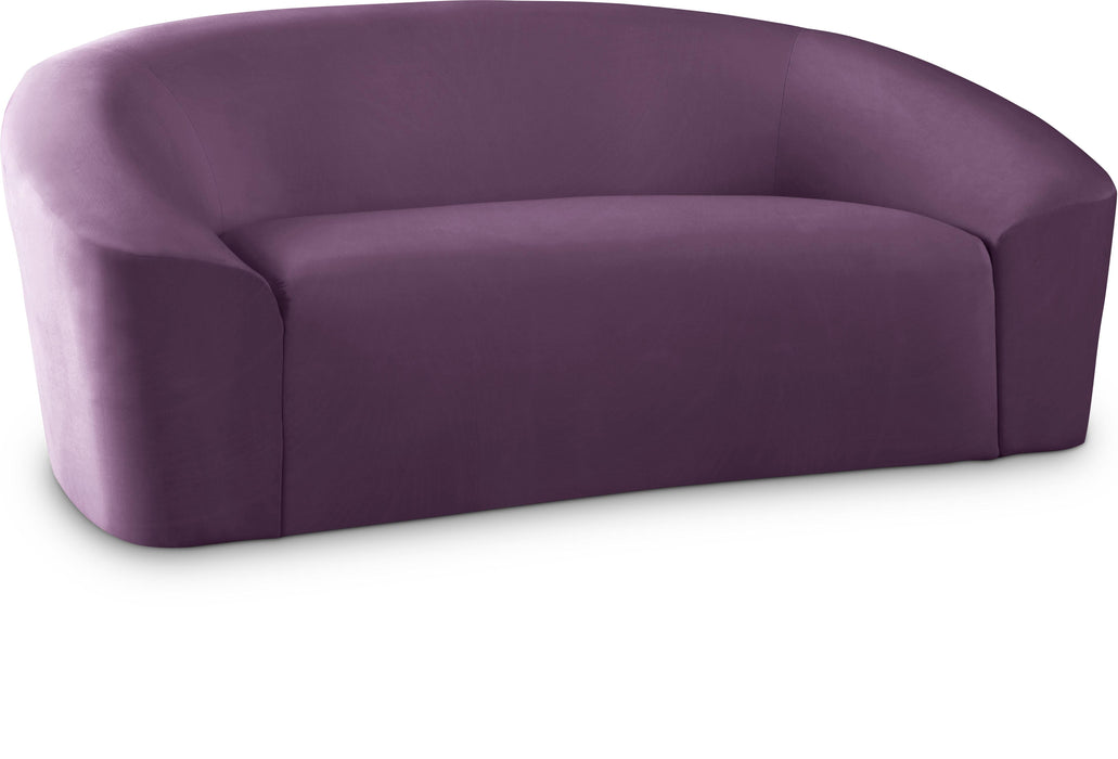 Riley Purple Velvet Loveseat - Furniture Stars (Chicago, IL)