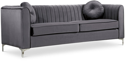 Isabelle Grey Velvet Sofa - Furniture Stars (Chicago, IL)