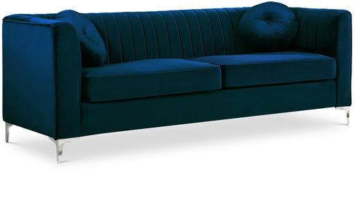Isabelle Navy Velvet Sofa - Furniture Stars (Chicago, IL)