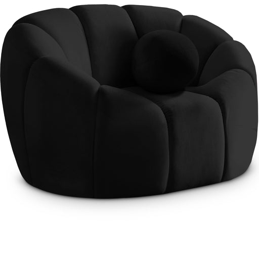 Elijah Black Velvet Chair - Furniture Stars (Chicago, IL)