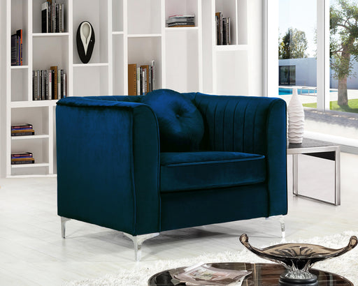 Isabelle Navy Velvet Chair - Furniture Stars (Chicago, IL)
