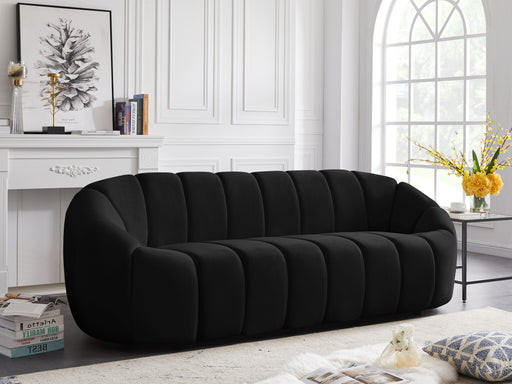 Elijah Black Velvet Sofa - Furniture Stars (Chicago, IL)