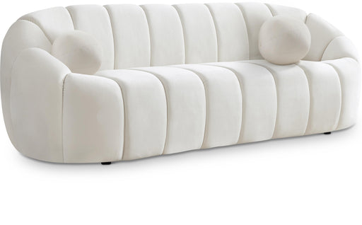 Elijah Cream Velvet Sofa - Furniture Stars (Chicago, IL)