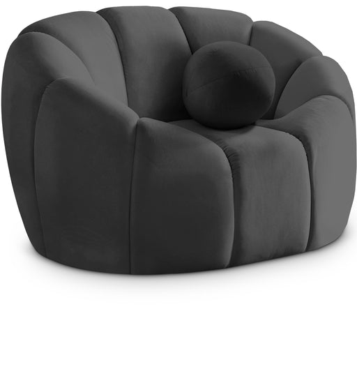 Elijah Grey Velvet Chair - Furniture Stars (Chicago, IL)