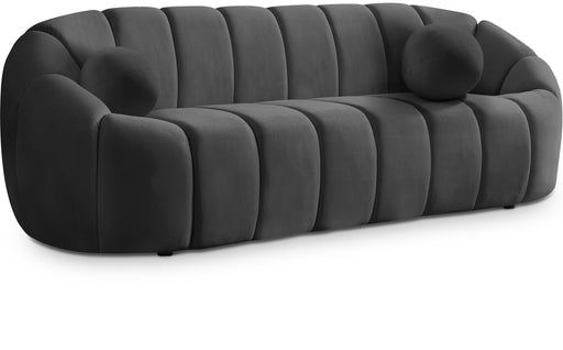 Elijah Grey Velvet Sofa - Furniture Stars (Chicago, IL)