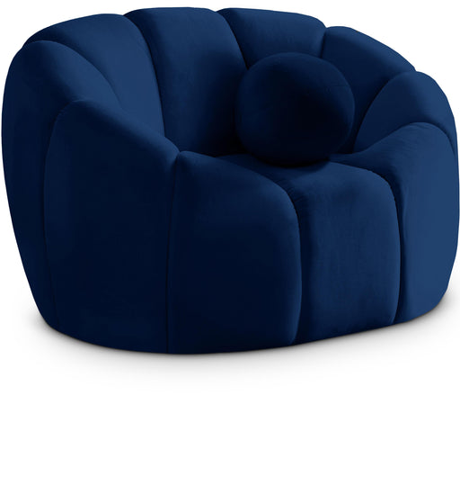 Elijah Navy Velvet Chair - Furniture Stars (Chicago, IL)