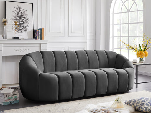 Elijah Grey Velvet Sofa - Furniture Stars (Chicago, IL)