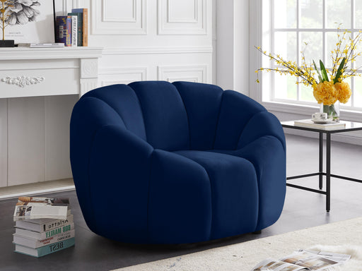Elijah Navy Velvet Chair - Furniture Stars (Chicago, IL)