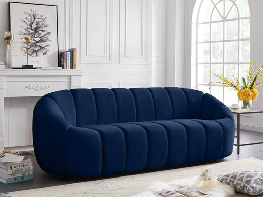 Elijah Navy Velvet Sofa - Furniture Stars (Chicago, IL)