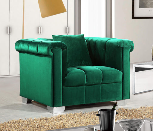 Kayla Green Velvet Chair - Furniture Stars (Chicago, IL)