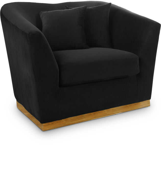Arabella Black Velvet Chair - Furniture Stars (Chicago, IL)