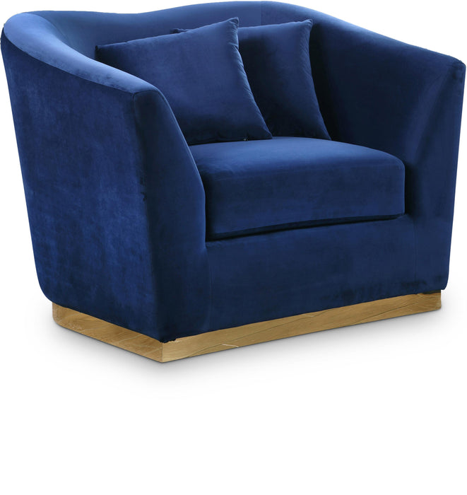 Arabella Navy Velvet Chair - Furniture Stars (Chicago, IL)