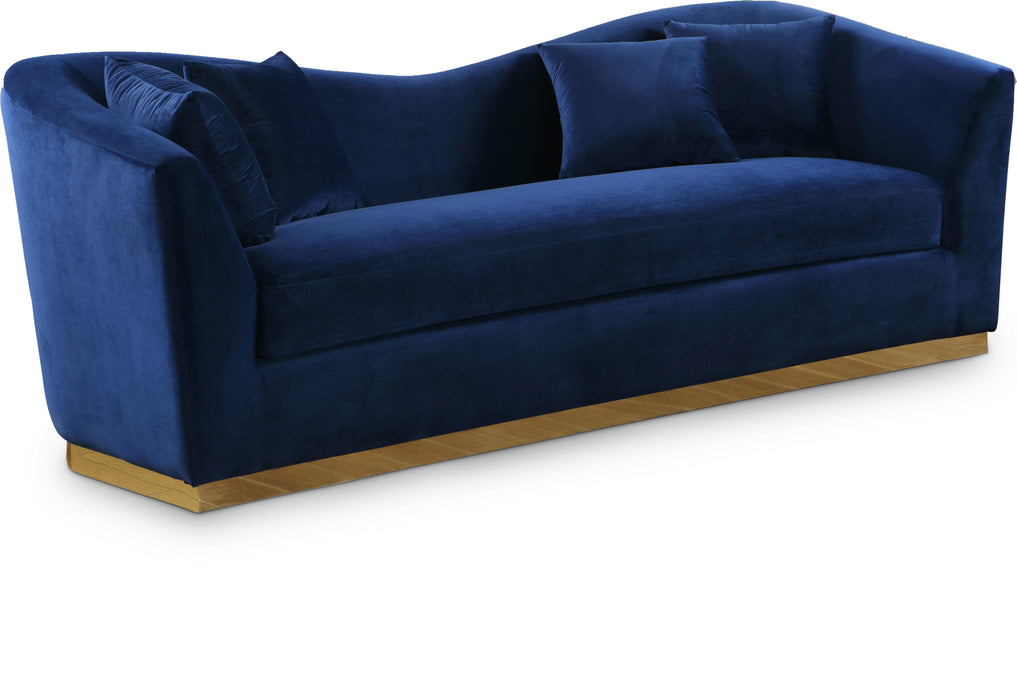 Arabella Navy Velvet Sofa - Furniture Stars (Chicago, IL)
