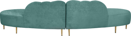 Divine Mint Velvet 2pc. Sectional - Furniture Stars (Chicago, IL)