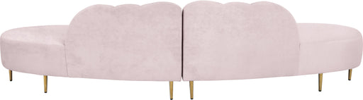 Divine Pink Velvet 2pc. Sectional - Furniture Stars (Chicago, IL)