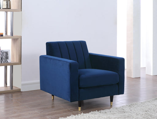 Lola Navy Velvet Chair - Furniture Stars (Chicago, IL)