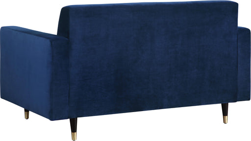 Lola Navy Velvet Loveseat - Furniture Stars (Chicago, IL)