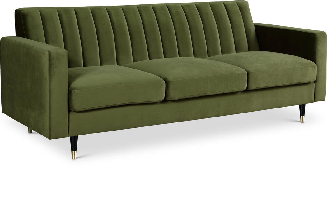 Lola Olive Velvet Sofa - Furniture Stars (Chicago, IL)